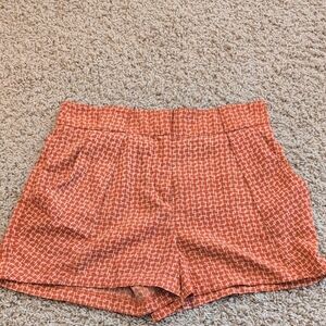 Stylish Orange Women's Shorts